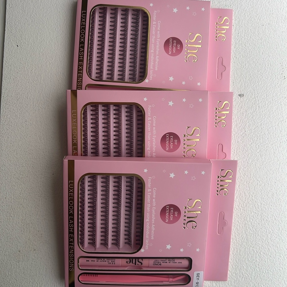 #2Lash Extension Clusters Set (New) – Natural Volume DIY Lashes
